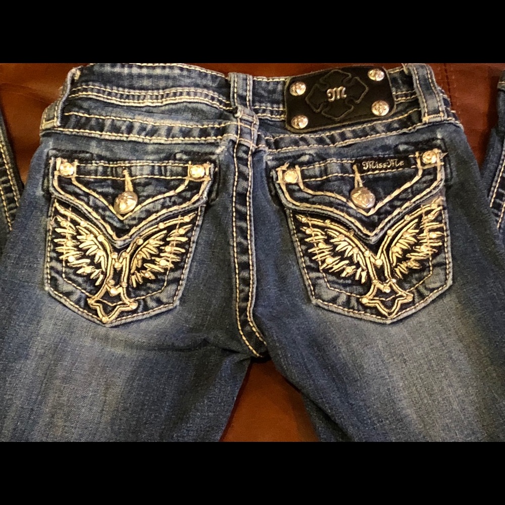 Girls Miss Me Skinny Jeans Style JK7101S Size 7